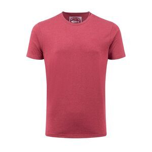 Weird Fish Mens Hooked Brand T-Shirt / Garnet